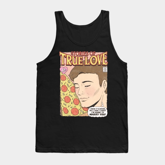 PIZZA LOVE - MALE Tank Top by Firebrander